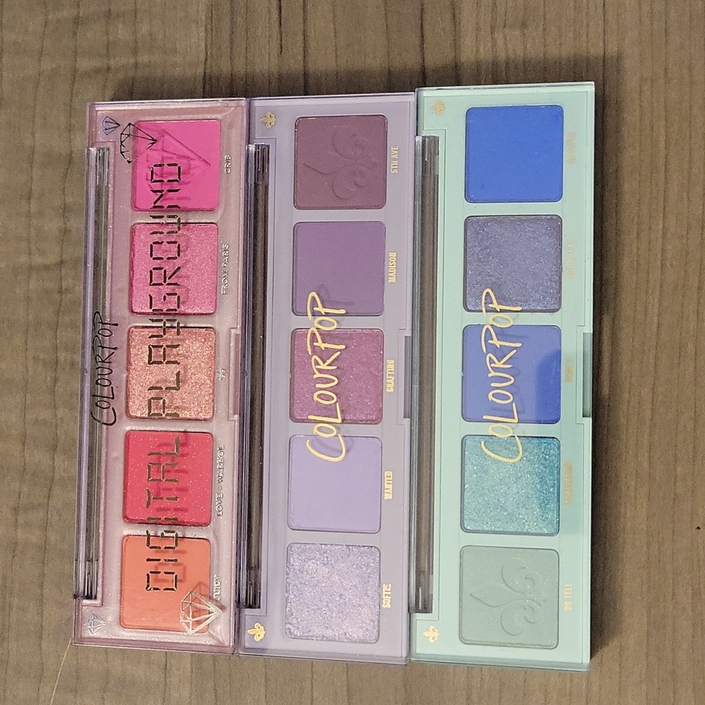 ColourPop: Digital Playground, Cashmere Forever, Rumor Has It - Palette Bundle